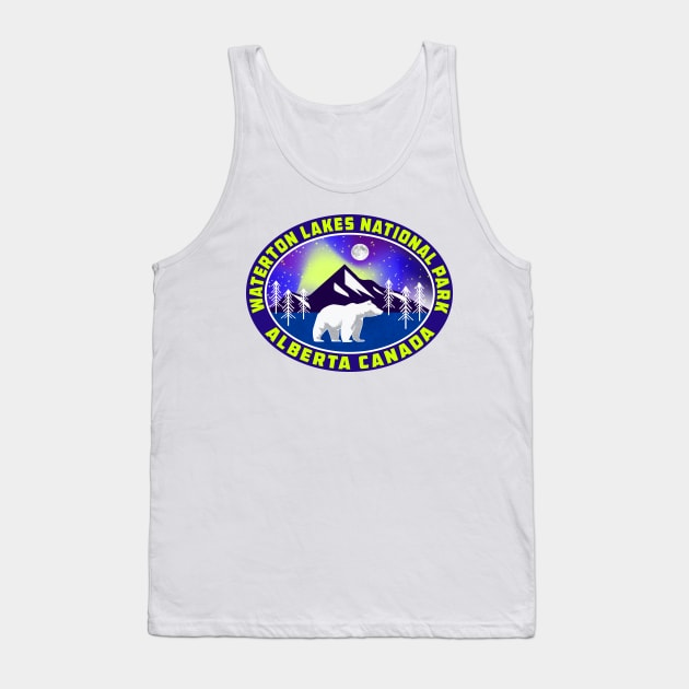 Waterton Lakes National Park Alberta Canada Bear Tank Top by TravelTime